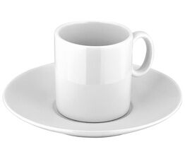 Judge White Espresso Cup & Saucer
