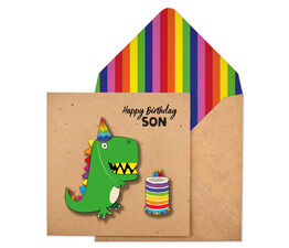 Happy Birthday Son Dinosaur