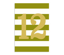 12th Birthday - Green Stripe