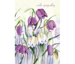 Sympathy Purple And White Flowers