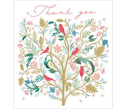 Thank You Note Card Tree of Bird
