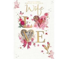 Wife Love Letters Hearts And Flowers