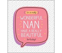 Wonderful Nan Beautiful Birthday