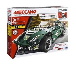 Meccano - 5 Model Set - Roadster with Pull Back Motor - 6040176
