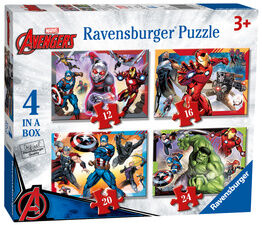 Ravensburger - Avengers Assemble - 4 in a Box Puzzles - 6942