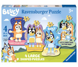 Ravensburger - Bluey - Four Large Shaped Puzzles  - 3132