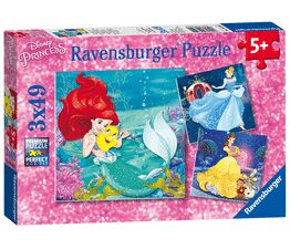 Ravensburger - Disney Princess - Princess Adventure 3 x 49 Piece Puzzles - 9350