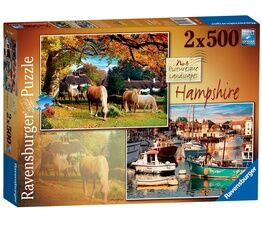 Ravensburger - Picturesque Hampshire - 2 x 500pc - 14081