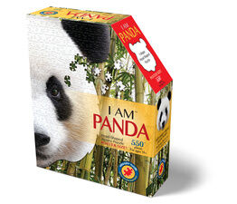 I Am Panda 550 Piece Head-Shaped Jigsaw Puzzle