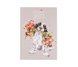Wrendale Designs -  Desk Diary 2023 - Blooming with Love - Dog