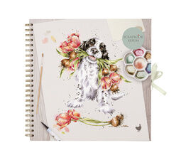 Wrendale Designs -  Scrapbook Album - Blooming with Love (Dog)