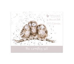Wrendale Designs -  The Country Set Landscape Calendar 2023 - Owlets - Owl