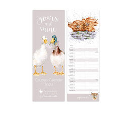 Wrendale Designs -  Yours and Mine Couples Calendar 2023 - Not a Daisy Goes By -