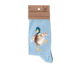 Wrendale Designs - Sock Duck - A Waddle & a Quack - Blue