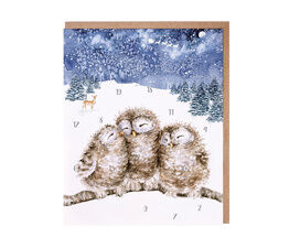 Wrendale Designs - Three Wise Men - Owls - Advent Calendar Card