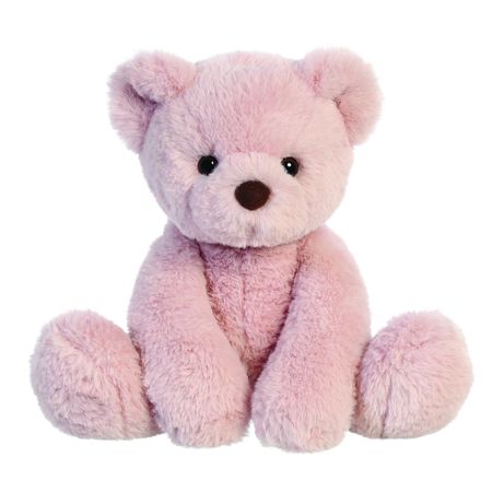Aurora Plush Pink Teddy Bear Plush Stuffed Animal 11" Extra Soft