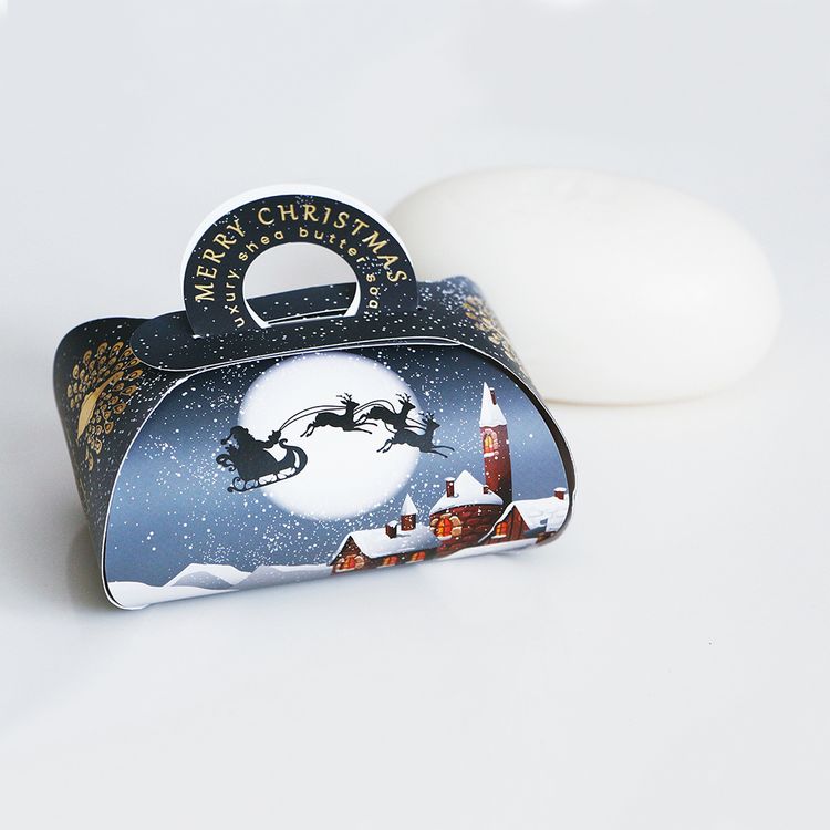 The English Soap Company Handseifen Winter Village – 3 X 100 G, Duft Nach Zimt & Glühwein, In Geschenkbox