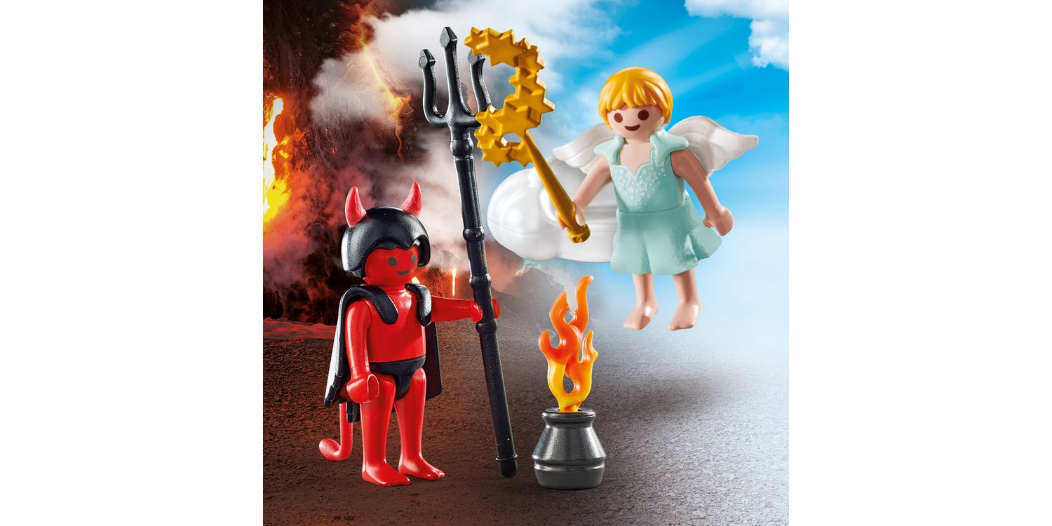 Playmobil Angel And Devil Playset - Good Vs Evil Toy Set With Figures & Accessories - View #2