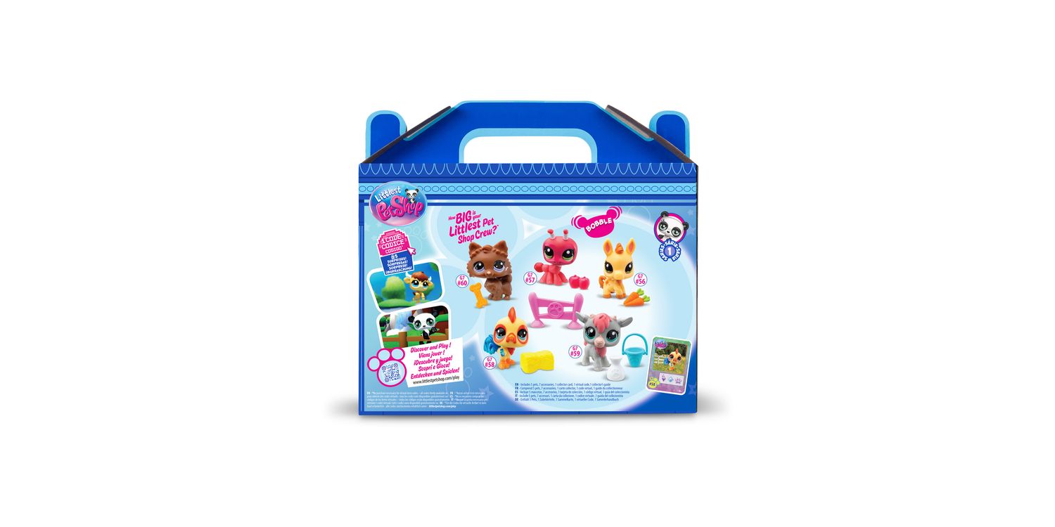 Littlest Pet Shop Beach Besties 5-Pack - Gen 7 Series 1 Collectible Mini Pets With Accessories & Virtual Code (Ages 4+)