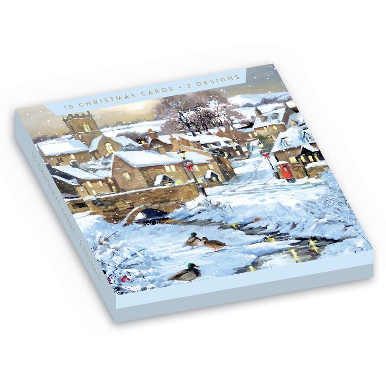 Winter Story Christmas Card - Keeping Warm By The Fire - Brambly Hedge 140mm | UK