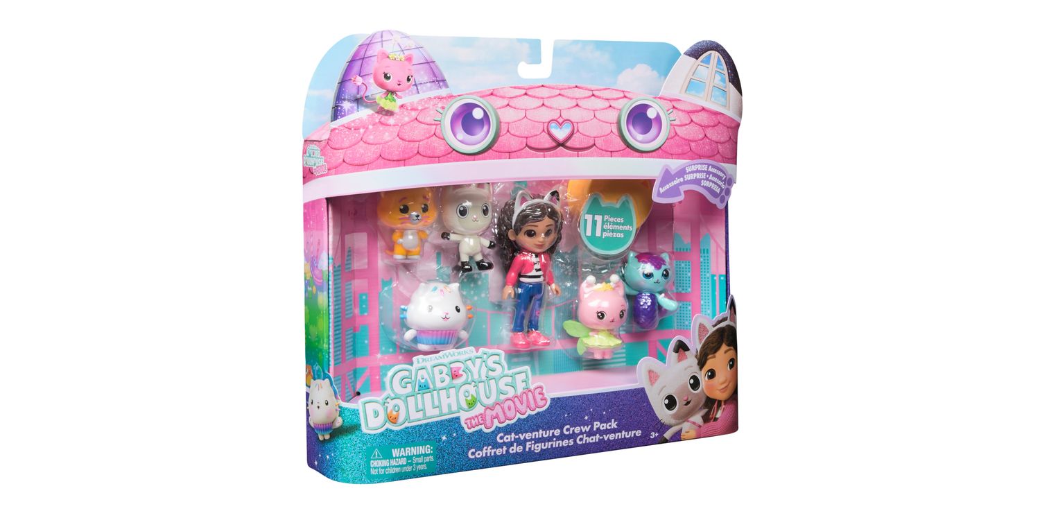 Gabby's Dollhouse - Juego De Accesorios Para El Cabello, Paquete De 10 Piezas Con Bolsa, Lazos, Clips Y Más