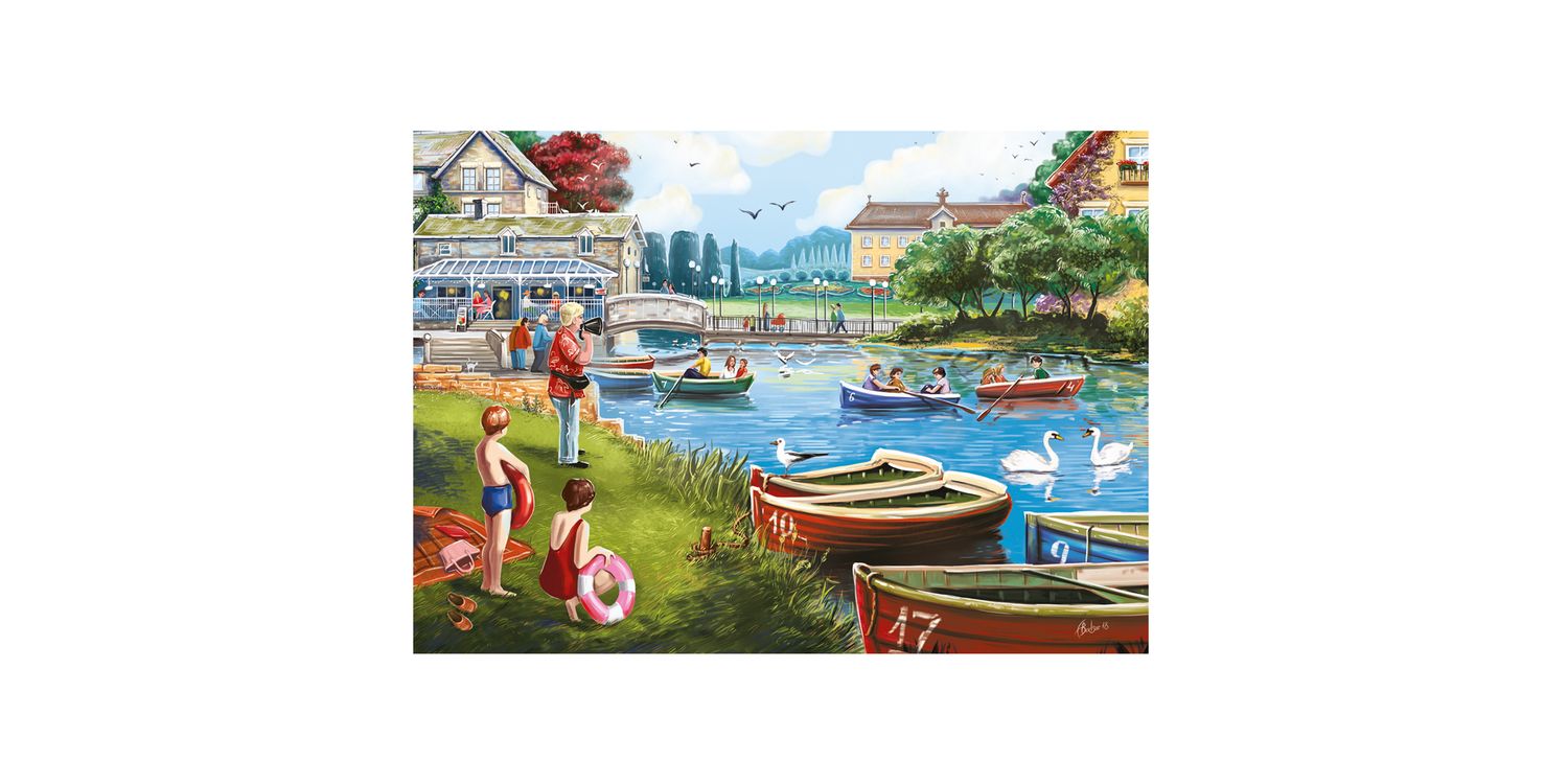 Jumbo - Falcon de Luxe The Boating Lake 1000 Piece Puzzle only £12.99