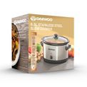 Daewoo 6.5L Slow Cooker - Stainless Steel additional 1
