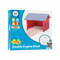 Bigjigs - Double Engine Shed - BJT160 additional 2