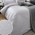 Appletree Boutique - Cecily - 100% Cotton Duvet Cover Set - SIlver additional 2