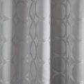 Appletree Boutique Cassina Jacquard Pair of Eyelet Curtains - Silver additional 2