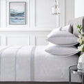 Appletree Boutique Embroidered Band Duvet Cover Set - White additional 1