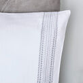 Appletree Boutique Embroidered Band Duvet Cover Set - White additional 3