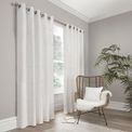 Appletree Boutique Zara 100% Cotton Eyelet Curtains - White additional 4