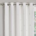 Appletree Boutique Zara 100% Cotton Eyelet Curtains - White additional 3