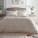 Appletree Heritage - Elysia - Jacquard Bedspread - 200cm X 230cm in Champagne additional 1