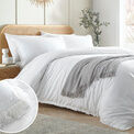 Appletree Loft - Claire - 100% Cotton Duvet Cover Set - White additional 4