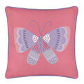 Bedlam - Flutterby Butterfly -  Cushion Cover - 43 x 43cm in Pink additional 1