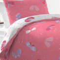 Bedlam - Flutterby Butterfly - Reversible Duvet Cover Set - Pink additional 2