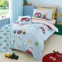 Bedlam - Farmyard Friends - Reversible Duvet Cover Set - Blue additional 1