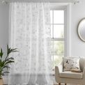 Dreams &amp; Drapes Curtains - Darnley - Slot Top Voile Panel - White additional 3