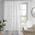 Dreams &amp; Drapes Curtains - Darnley - Slot Top Voile Panel - White additional 4