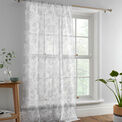 Dreams & Drapes Curtains - Marinelli - Slot Top Voile Panel - Grey additional 1