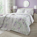Dreams & Drapes Design - Wisteria - Quilted Bedspread - 200cm X 230cm in Lilac additional 1