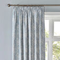 Dreams & Drapes Woven Imelda Pencil Pleat Curtains With Tie-Backs - Duck Egg additional 2