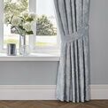 Dreams & Drapes Woven Imelda Pencil Pleat Curtains With Tie-Backs - Duck Egg additional 4