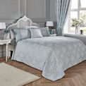 Dreams & Drapes Woven - Imelda - Quilted Bedspread - 220cm x 240cm in Duck Egg additional 1