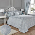 Dreams & Drapes Woven - Imelda - Quilted Bedspread - 220cm x 240cm in Duck Egg additional 3