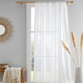 Drift Home Kayla Slot Top Voile White Panel Curtain additional 1