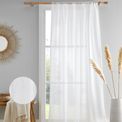 Drift Home Kayla Slot Top Voile White Panel Curtain additional 3
