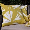Fusion - Alma Outdoor - Outdoor Filled Cushion - 43 x 43cm in Teal/Ochre additional 5